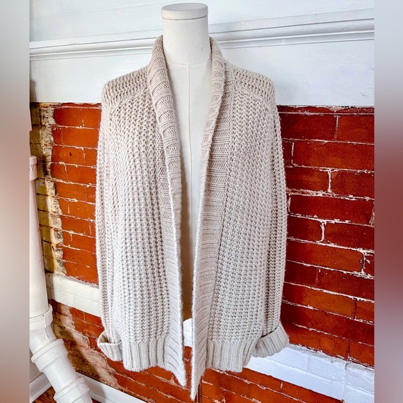 Essentiel  Antwerp Chunky Open Cardigan in Cream - Picture 1 of 11
